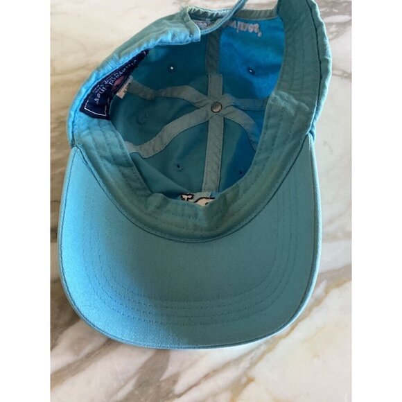 Blue Vineyard Vines Front Whale Logo Baseball Hat Cap - Picture 4 of 6